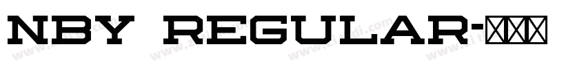 NBY Regular字体转换 NBY Regular字体转换